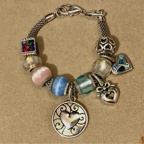 Brighton Beverly Glam bracelet Silver mesh Holds charms, beads, & stoppers - Picture 8 of 10